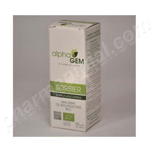 Sorbier (Sorbus aucuparia) bourgeon unitaire BIO 15 ml Sorbier (Sorbus aucuparia) bourgeon unitaire BIO 15 ml